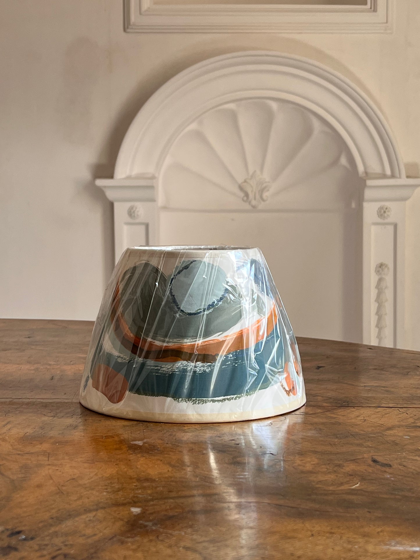 Hand Painted Cream Card Landscape Lampshade™️