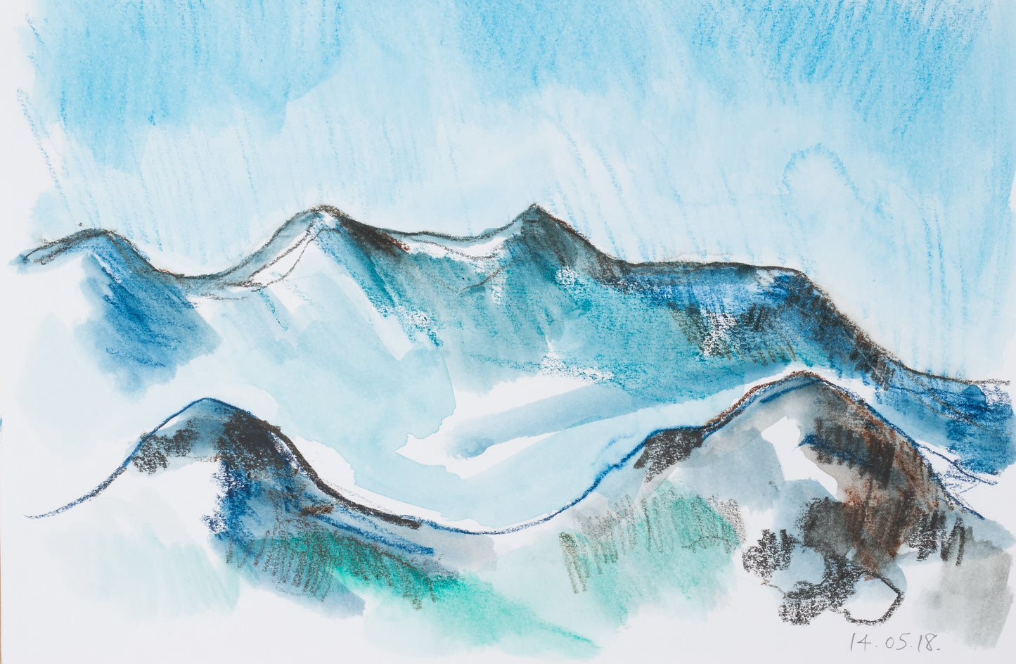 110 Studies of the Mountains around Noordheok, South Africa v