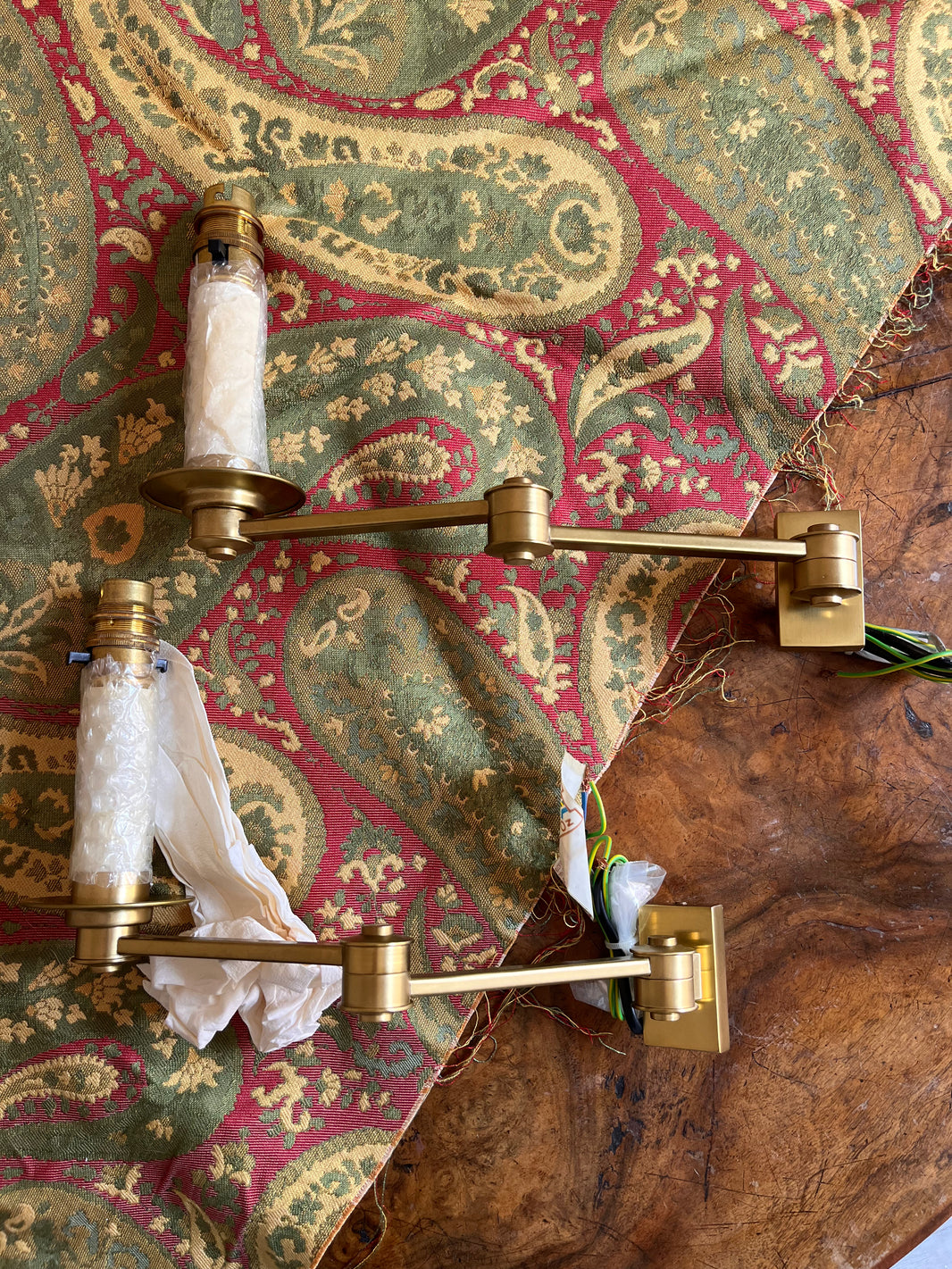 Pair of Stunning Besselink & Jones Swing Two Arm Wall Lights