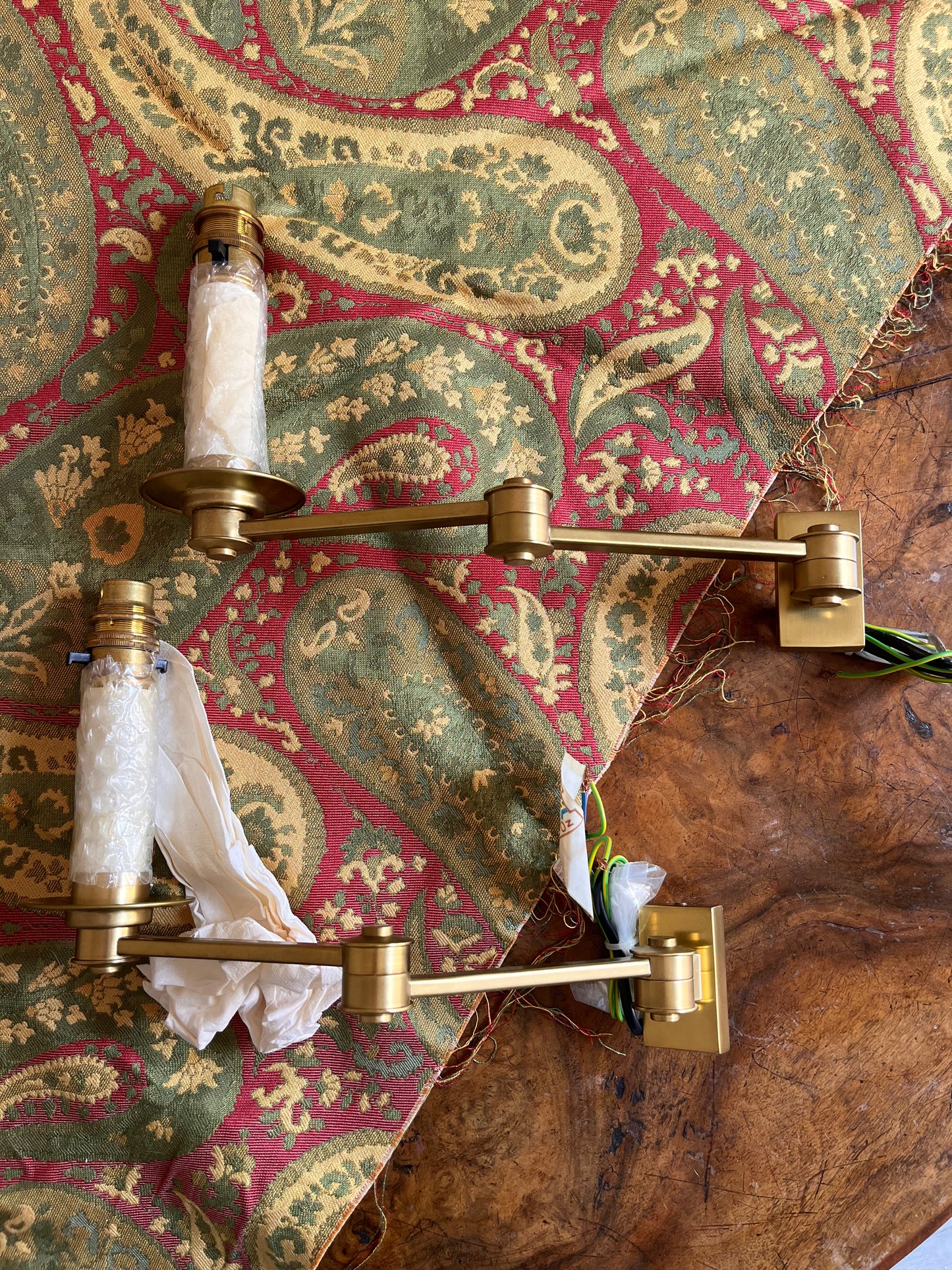 Pair of Stunning Besselink & Jones Swing Two Arm Wall Lights