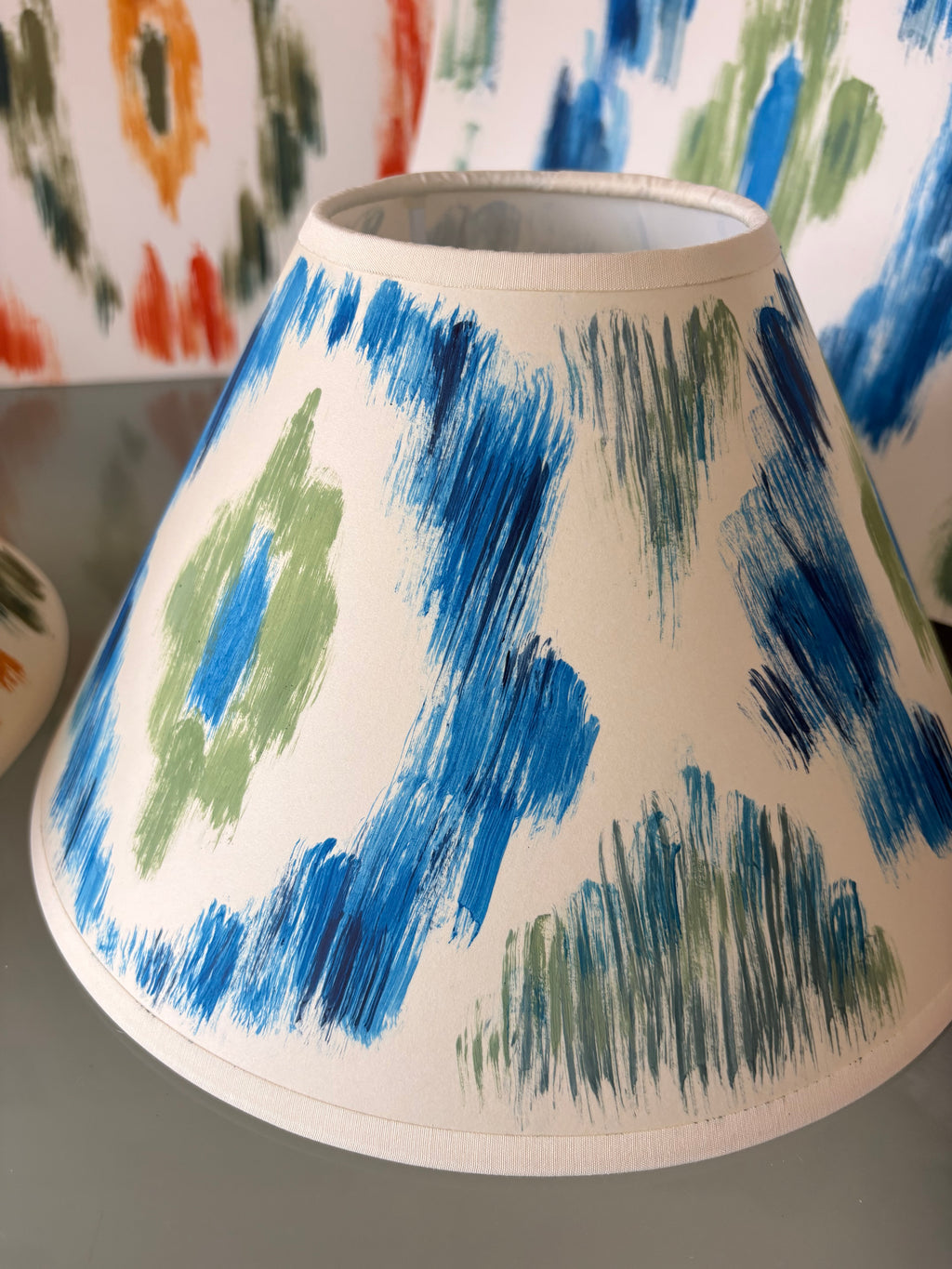 The Painter’s Ikat Hand-Painted Lampshade