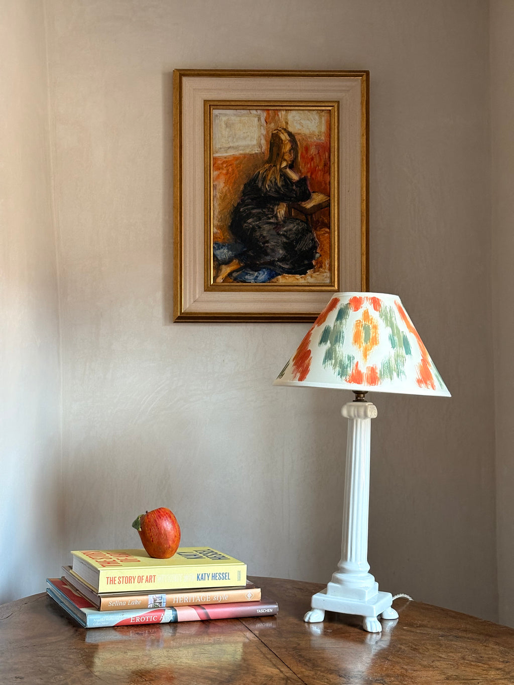 The Painter’s Ikat Hand-Painted Lampshade