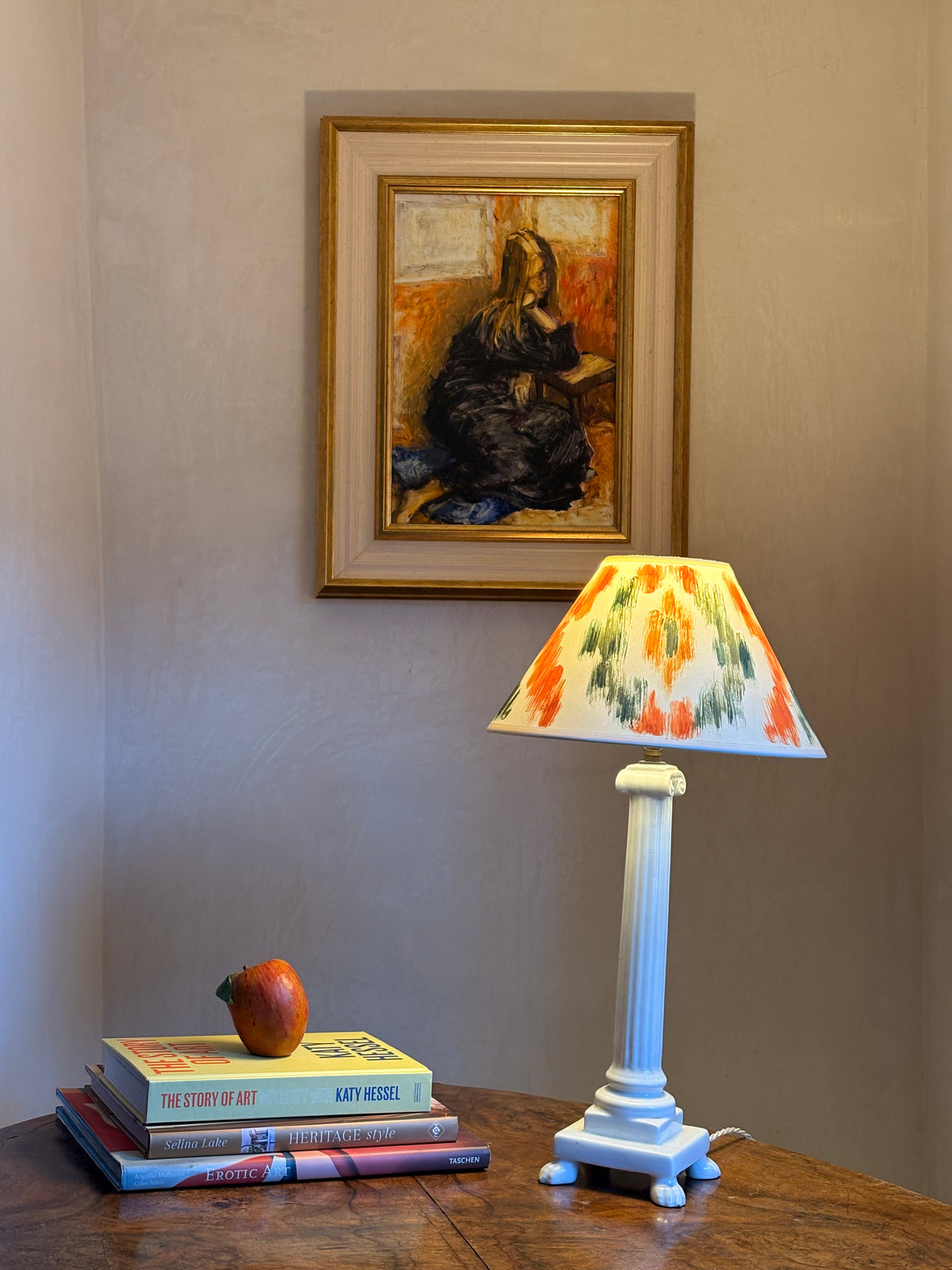The Painter’s Ikat Hand-Painted Lampshade