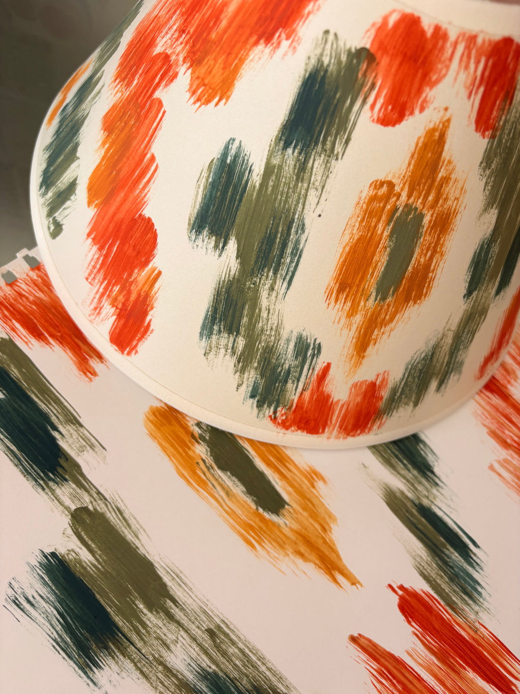 The Painter’s Ikat Hand-Painted Lampshade