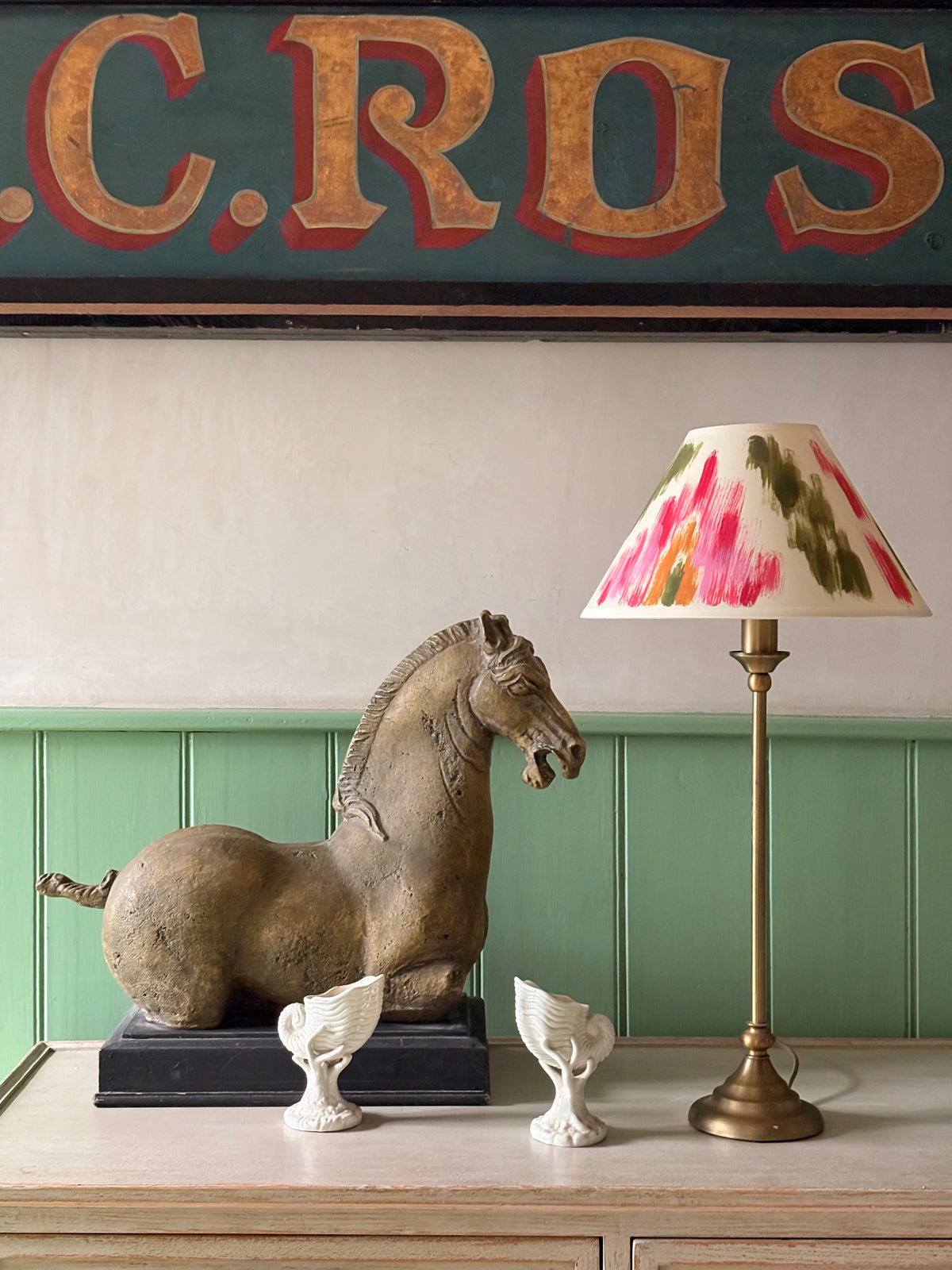 The Painter’s Ikat Hand-Painted Lampshade