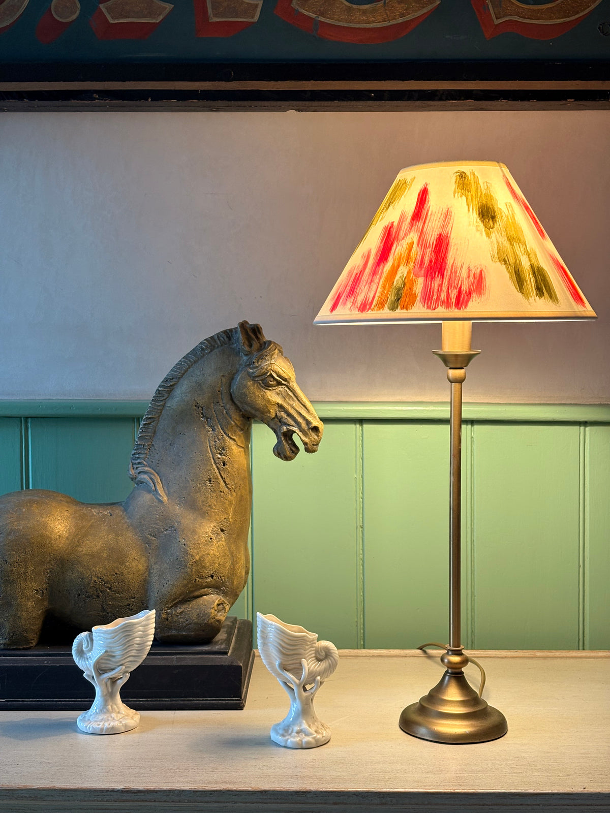 The Painter’s Ikat Hand-Painted Lampshade