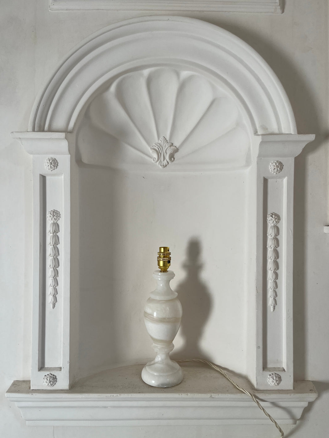 Small White Alabaster Lamp