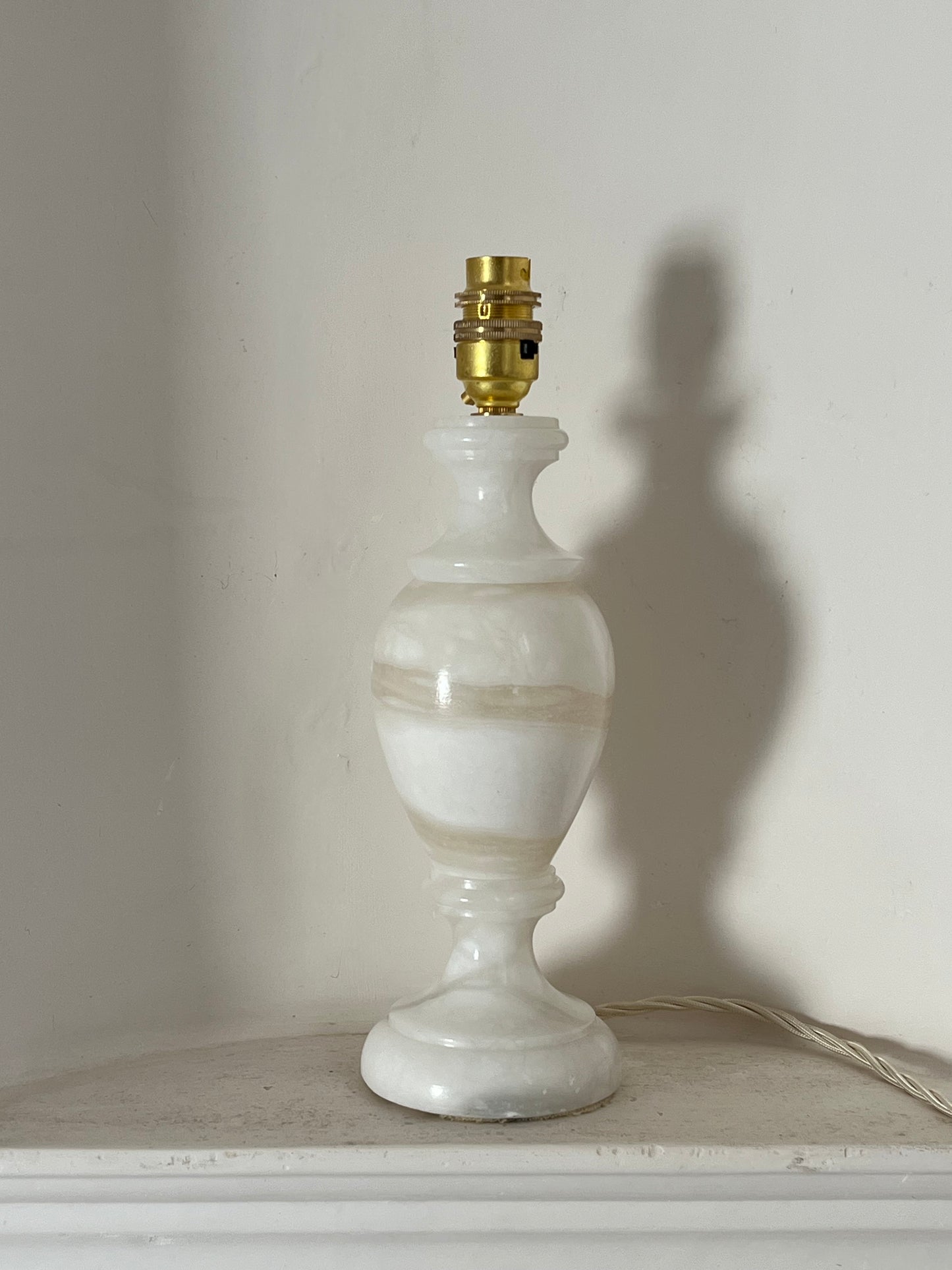 Small White Alabaster Lamp