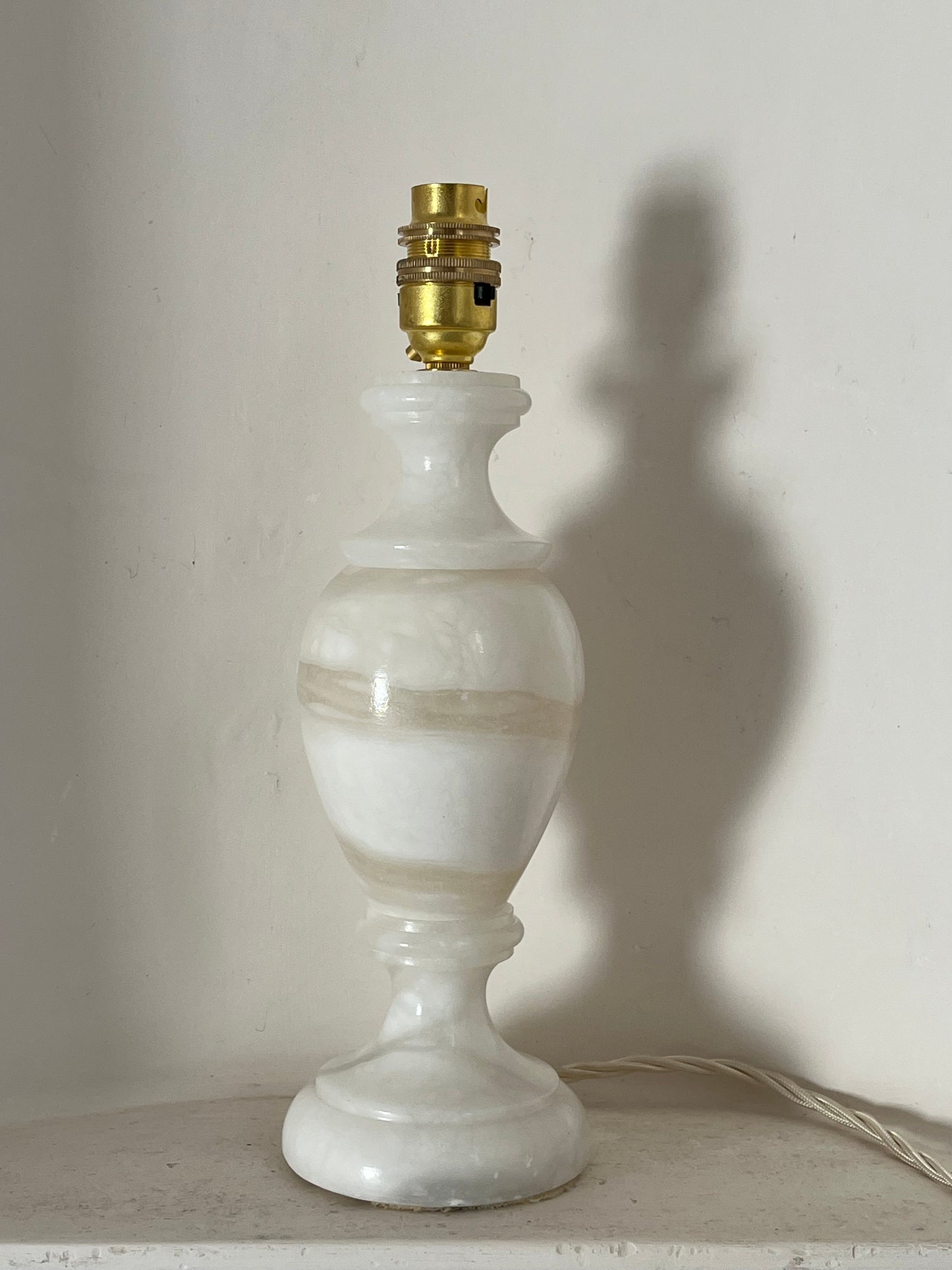 Small White Alabaster Lamp